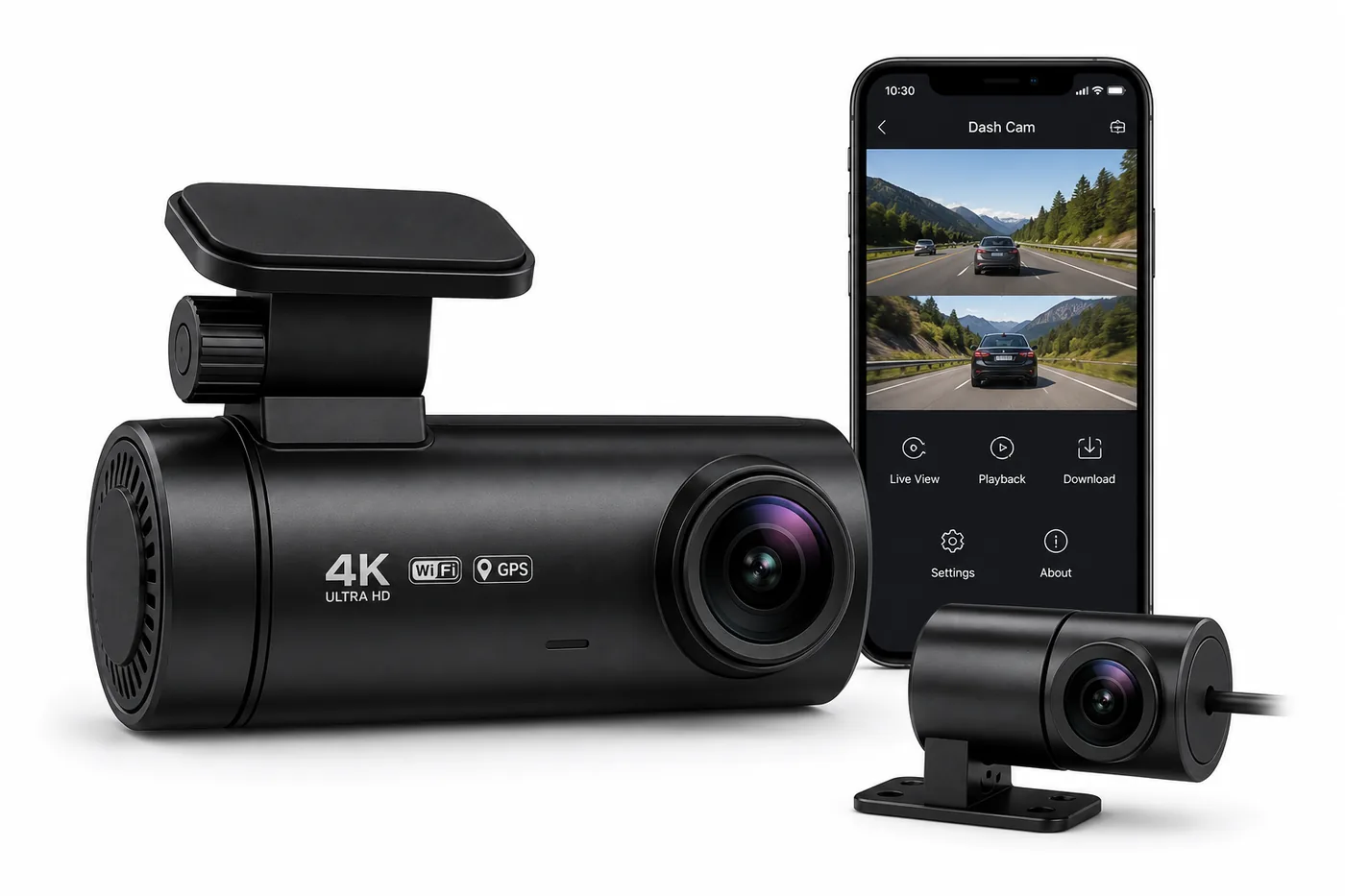 كاميرا Jimi IoT JC450 AI Dash Cam 4G للمركبات